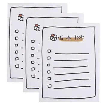

3PCS Creative Good Quality Small Plan Book Memo Pad for School Daily Use
