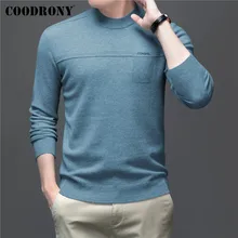 

COODRONY Brand Autumn Winter Thick Warm Sweater High Quality 100% Pure Merino Wool Pullover Men Clothing Knitwear Jerseys C3116