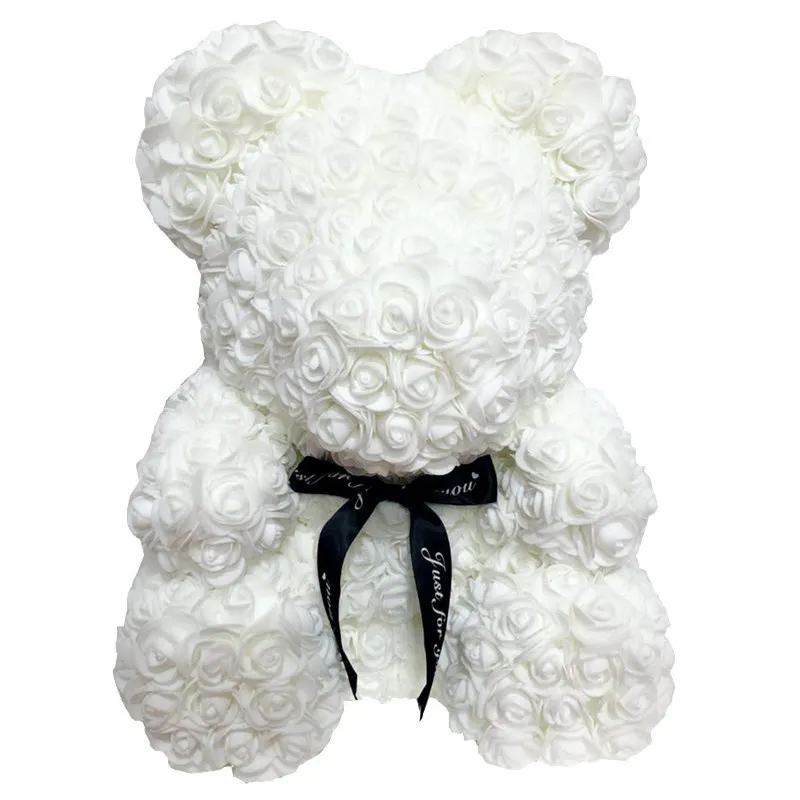 HOT-Gift-25cm-Red-Rose-Teddy-Bear-Girl-Wedding-Birthday-Rose-Flower-Artificial-Decoration-Gift-for