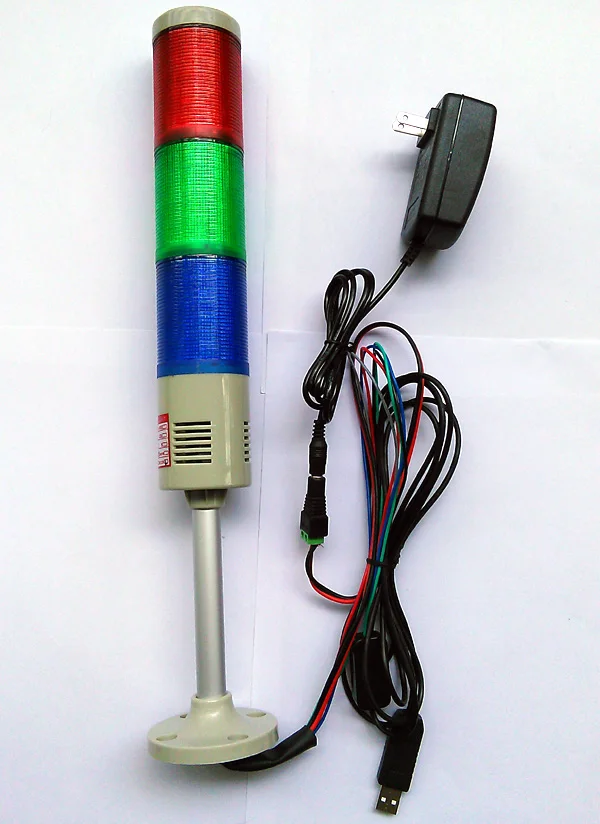 USB Alarm Computer Direct Control Multi-layer Sound Light Warning Light Hid Drive Free Secondary Development Package