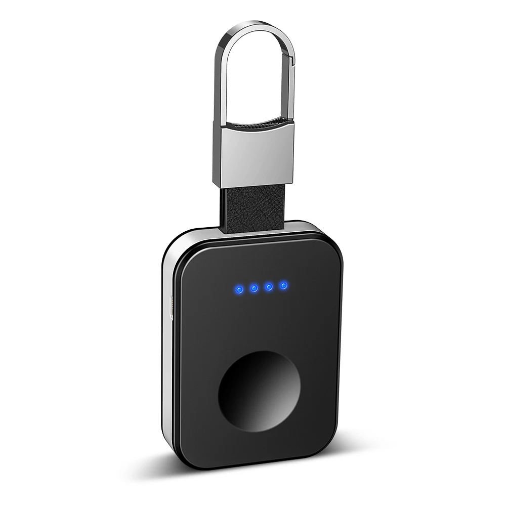 KISSCASE, брелок, беспроводное зарядное устройство для Apple i Watch 5 1 2 3 4 950 мАч, портативное беспроводное зарядное устройство, внешний аккумулятор для i Watch - Тип штекера: Black