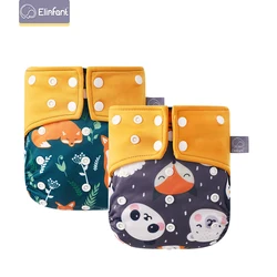 Elinfant fralda de malha coofee, produto novo, lavável, à prova d'água, ajuste de 3 a 15kg, envio direto