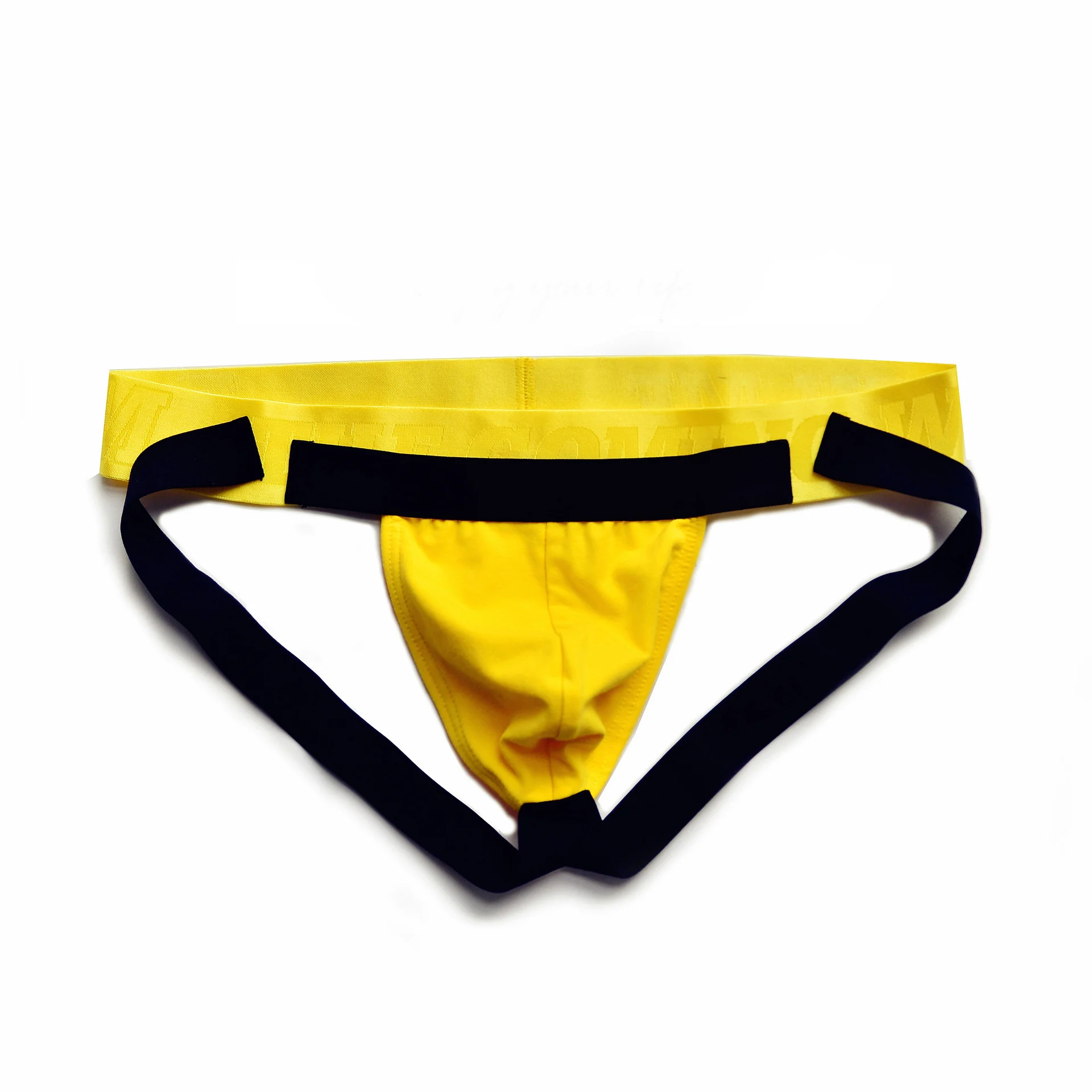 New Men S Underwear Sexy Tide Men S Low Waist Thong Cotton Bright Edge ...