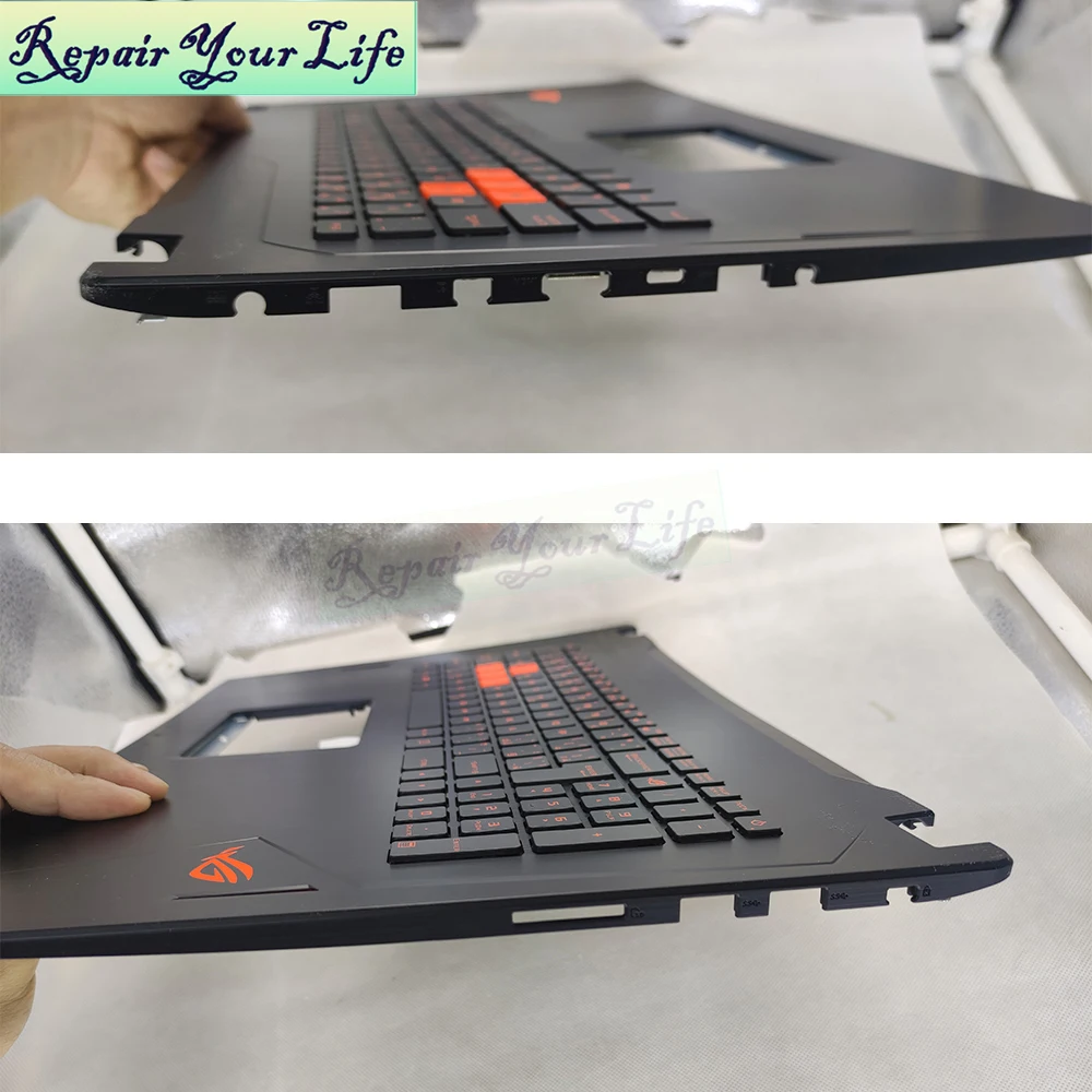 teclado de retroiluminação para teclado com descanso para luz de fundo para asus rog strix vmk vsk
