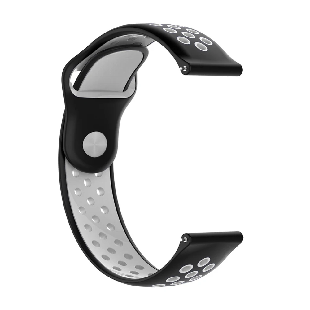 Двухцветный резиновый ремешок 20 мм для Garmin Vivoactive3 HR Music Forerunner 245 м Ремешок для наручных часов Smartwatch аксессуары