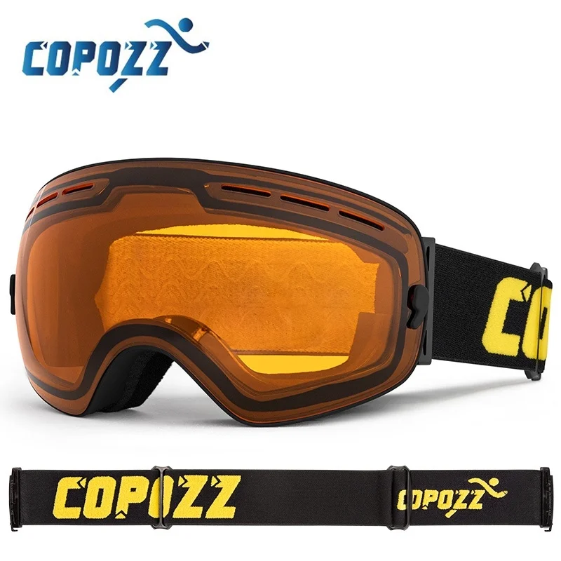 COPOZZ Brand Professional Ski Goggles Double Layers Lens Antifog UV400