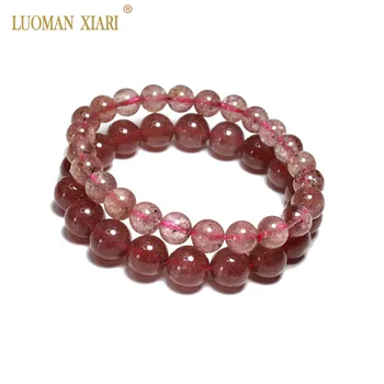 

Fine Natural Stone Bracelet Amethyst Lapis Lazuli Tourmaline Citrine Round Natural Gemstone Beads Bracelet For Women 6mm 8mm