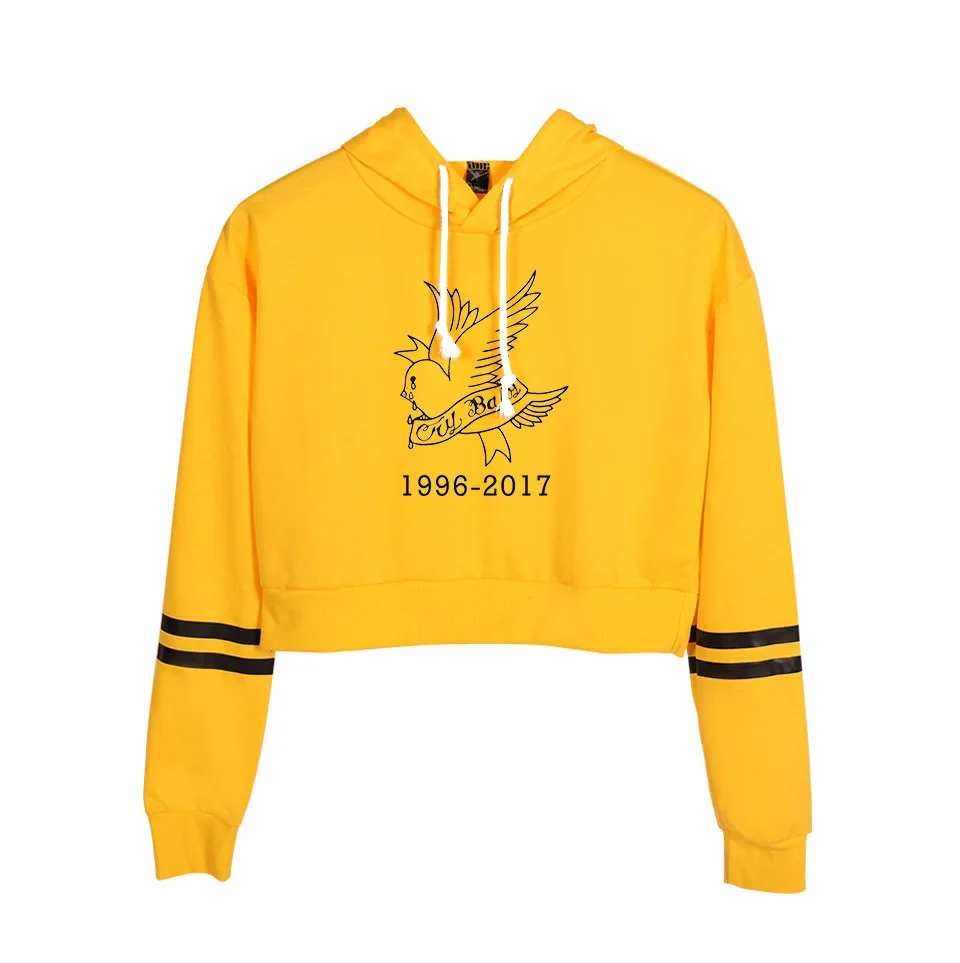 Стиль рэп Мужская певица Lil Peep House Tyrell · Pip Европейская и американская мода Женская толстовка с высокой талией