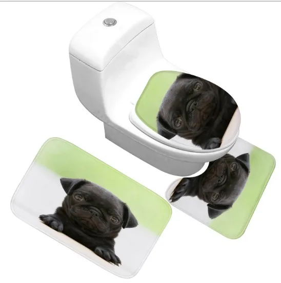 CAMMITEVER 3 шт. ванная комната Нескользящая противоскользящая стойка для тряпок крышка для унитаза коврик в ванную Душ занавес покрытие напольные коврики