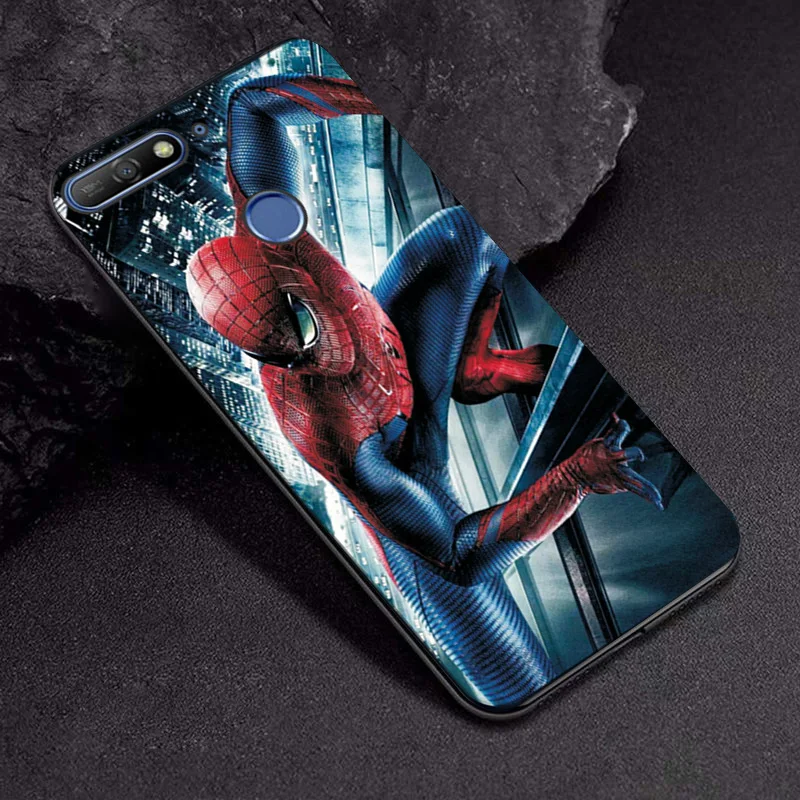 TPUBLK624 Чехол Marvel Hero для huawei Honor 7A 5,45 для huawei Honor 7A Pro, черный ТПУ, Железный человек, мягкий ТПУ для huawei Honor 7 A Pro, 5,7 дюйма - Цвет: TPUBLK624