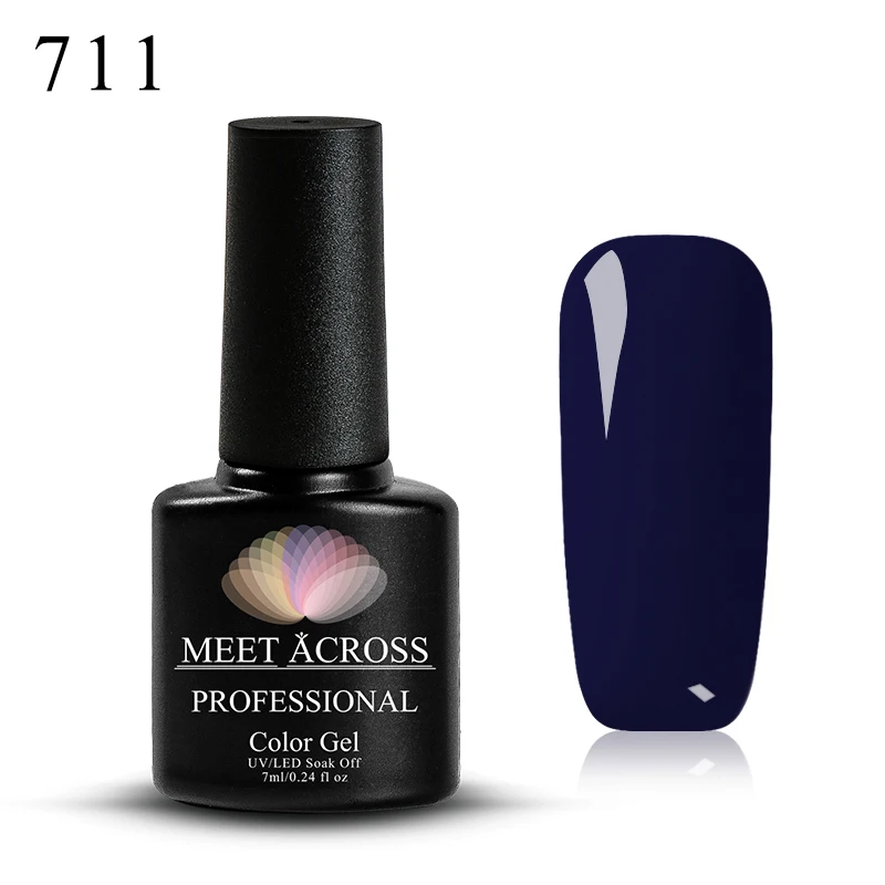MEET ACROSS 7 мл УФ-гель для ногтей для маникюра красочный лак для ногтей Гибридный Полупостоянный Гель-лак для нейл-арта инструменты для дизайна - Цвет: W2258