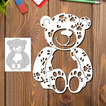

Cute Bear Craft Metal Cutting Frame Templates Scrapbooking Embossing Paper Cards Photo Album Craft Stencils Dies