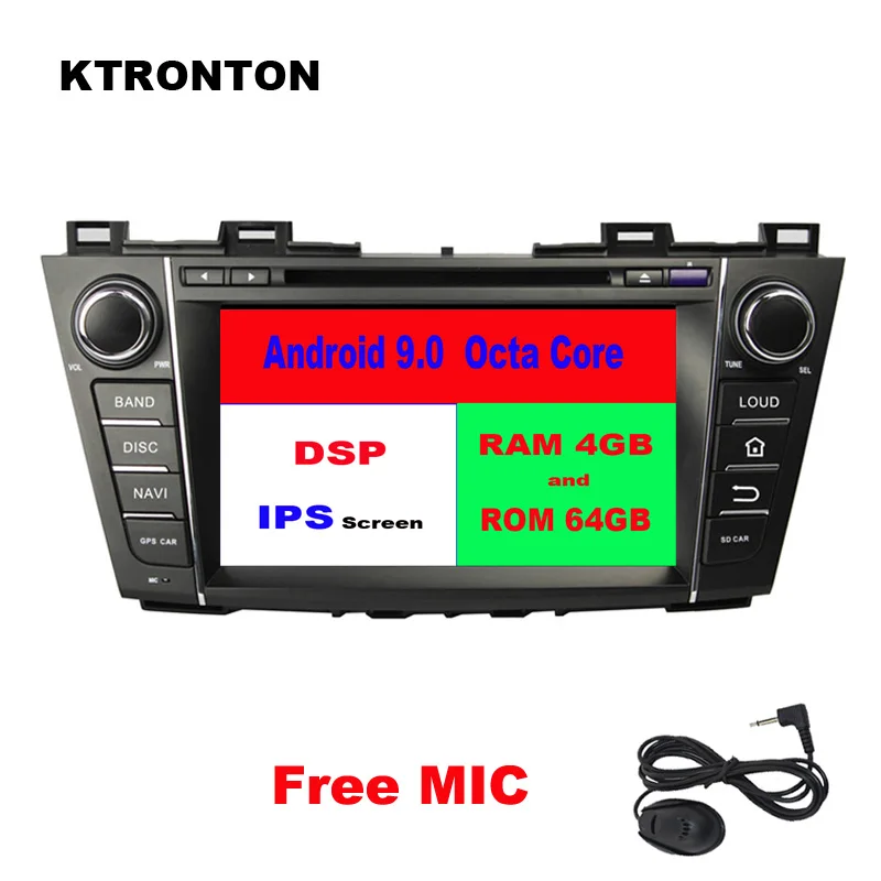 Ips экран DSP 64 Гб rom Восьмиядерный Android 9,0 автомобильный dvd-плеер для Mazda 5 Premacy 2009-2012 Радио RDS gps ГЛОНАСС навигация DVR