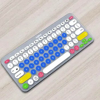 로지텍 K380 무선 블루투스 키보드 커버, 페인트 컬러 보호 필름, 실리콘 방진 키보드 보호 커버