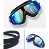 Professional Big Frame Swimming Goggles Myopia Plating Lens Anti-fog  Diopter Diving Glasses Anti-UV Men Women Eyewear Case 3