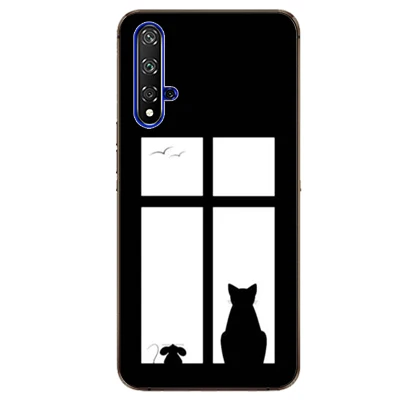 Чехол с рисунком для huawei Nova 5 T 5 T Nova5T мягкий чехол для телефона TPU задняя крышка для huawei NOVA 5 T чехол - Цвет: W64