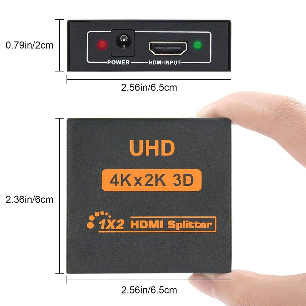 UHD 4K HDMI сплиттер 1X4 порт HDMI коммутатор усилитель втулка ретранслятора HDMI 1 в 4 из 3D и 1080P 4K X 2 K/30 Гц