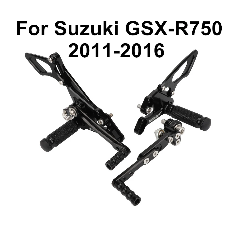Дизайн для Suzuki GSX-R750 GSXR750 GSX R 750 2011- Мотоцикл Регулируемый всадник задний комплект подставка для ног D45
