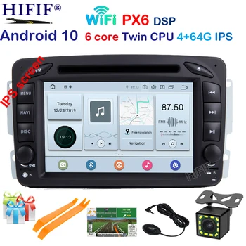 

PX6 Android 10 Car Stereo Radio DVD Player for Mercedes/Benz/W209/W203/M/ML/W163/Viano/W639/Vito GPS Navigation BT WIFI Carplay