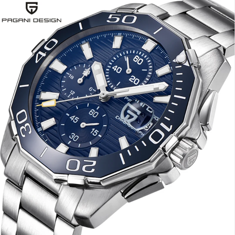

New Luxury Brand PAGANI DESIGN Men's Military Sport Mechanical Watches Waterproof Stainless Steel Top Brand Luxury Men Watch