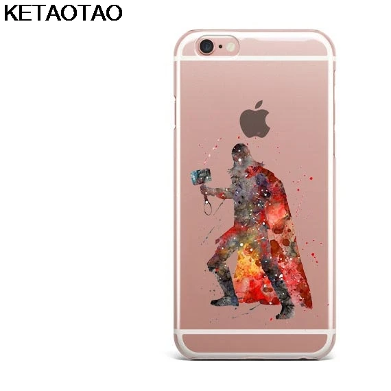 Коричневый KETAOTAO супер герой Капитан Америка DC Comics чехол для телефона s для iPhone 4S 5C 5S 6 6S 7 8 X чехол кристально чистый мягкий TPU чехол s - Цвет: Коричневый