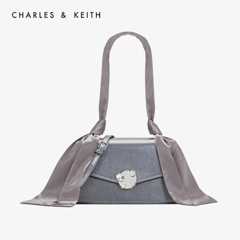 CHARLES＆KEITH 2020г. Новинка на Весну CK2-20780784 Женская модная сумка через плечо с атласным
