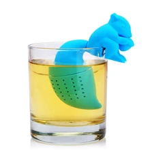 1 шт. силиконовая милая белка бегемот в форме кота для заварки чая Кофейная Кружка фильтр чайный горшок чайные пакетики посуда для напитков свободный листовой диффузор