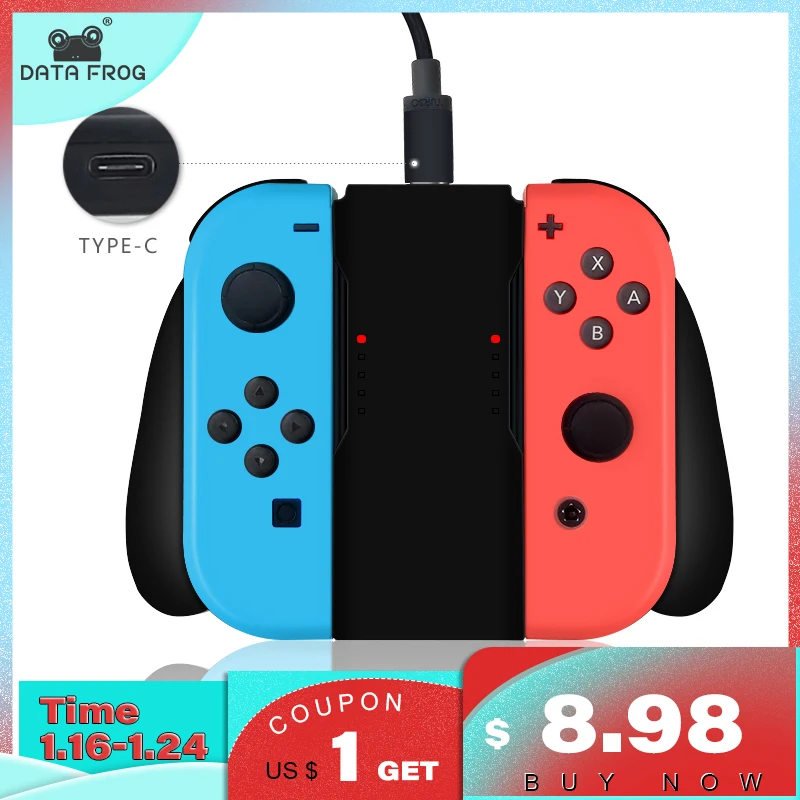 Зарядная док станция DATA FROG для Nintendo Switch Joy Con NS|Зарядные устройства| |