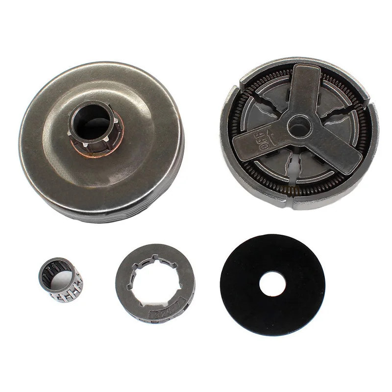 

Set Clutch For 4500 5200 5800 Chinese Chainsaw 45cc 52cc 58cc TARUS MT-9999 Drum Kit Rim .325-7T Needle Bearing Tool Parts