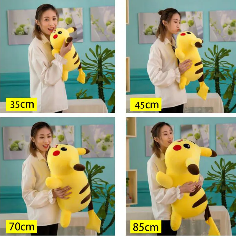 TAKARA TOMY Cartoon Pikachu Plush Toys Kids Gift Kawaii Soft Pokemon Stuffed Plush Doll Hot Toys juguetes Car Pillow Decor