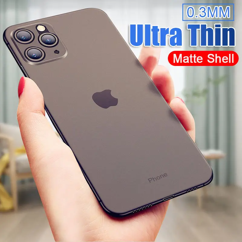0,3 мм ультра тонкий ПП чехол для iphone 11 Pro Max X XR XS полный противоударный чехол для iphone 7 8 6 6s PLus матовый тонкий чехол s