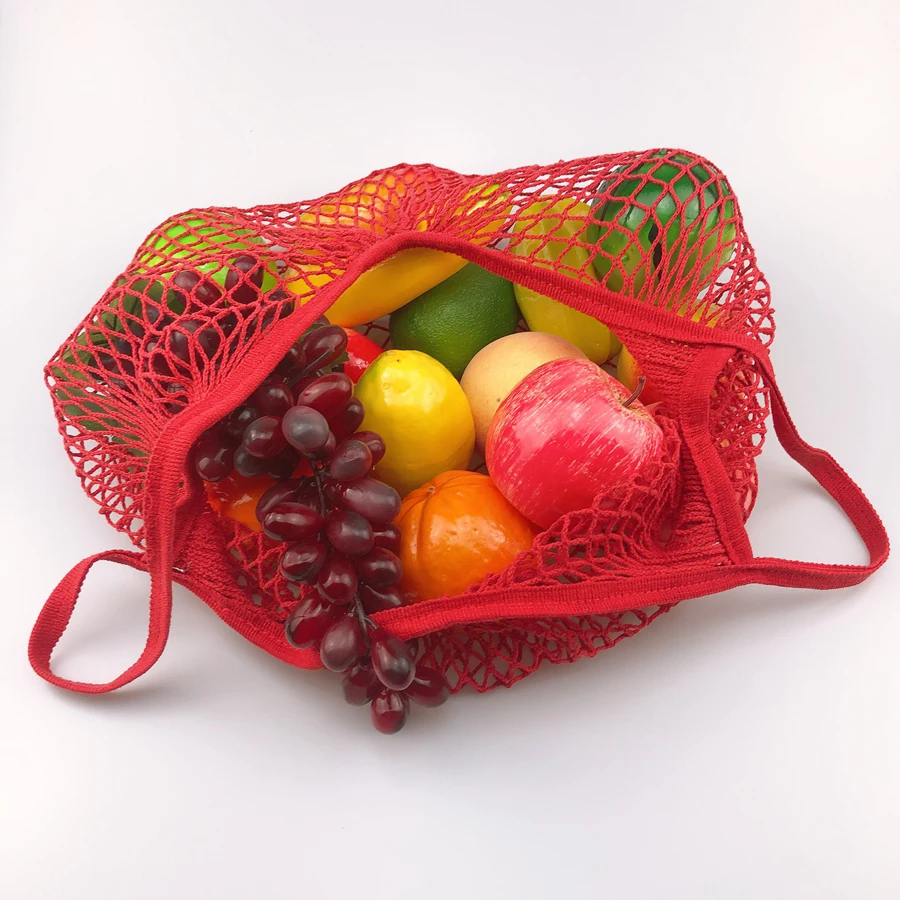 Авошка Подгонянная многоразовая Сетчатая сумка для фруктов хлопок хлопок растительная Сетчатая сумка для покупок