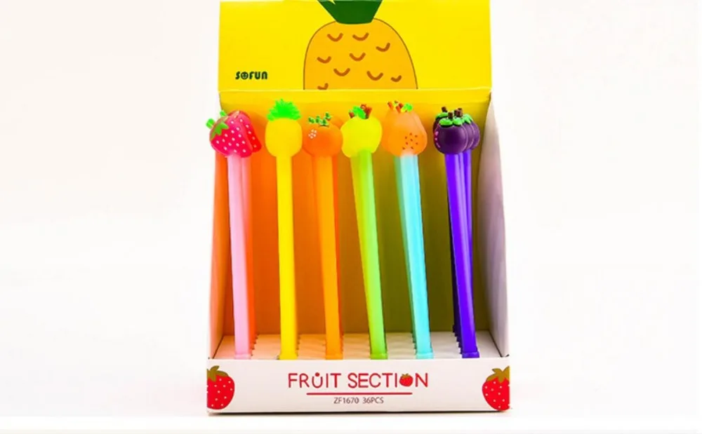 many design cat dog bear monkey christmas Doughnut ice cream penguin frog panda gel pen cartoon black neutral pen 0.5mm 36pc/lot