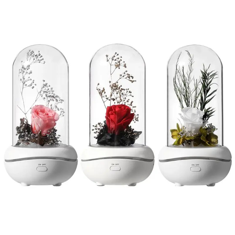 

Eternal Rose Aromatherapy Diffuser Essential Oil Aroma Humidifiers Night Light