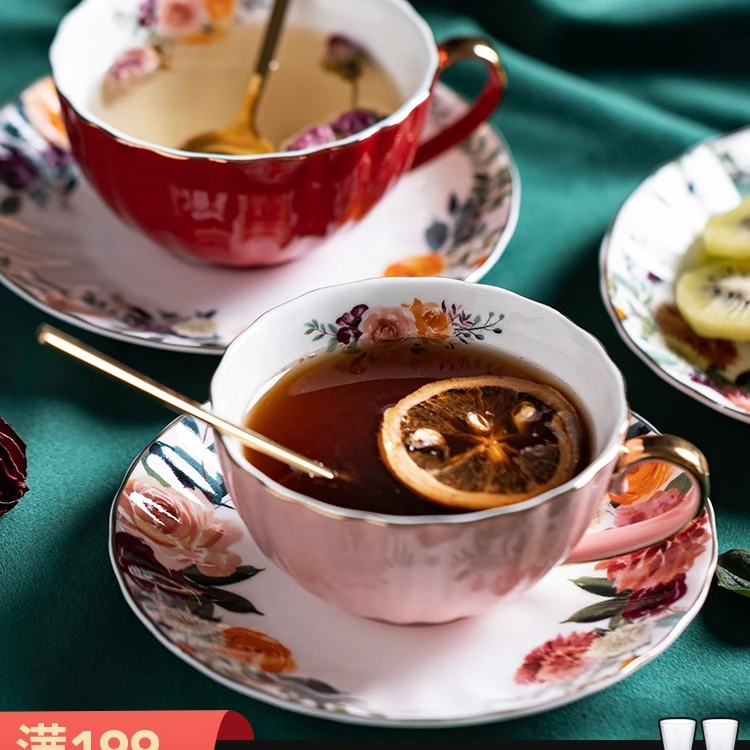 Coffee Cup Ceramic Small Exquisite Afternoon Tea Set European Light Luxury | Дом и сад