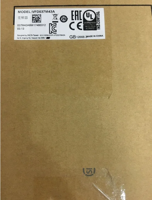 Совершенно новый VFD037M43A VFD-M трехфазный 380 В 400 кВт 5HP а Гц инверторный драйвер