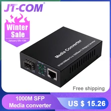 Gigabit SFP Fiber to RJ45 Optical Media Converter