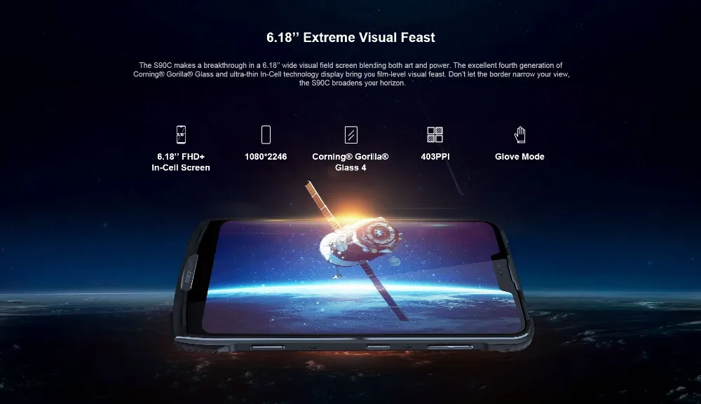 4gb + 128gb Original Doogee Impermeável Telefone Móvel Helio P70 Octa Núcleo 16mp 8mp 6.18 12v2a 5050mah Nfc Android 9.0 S90c Ip68 15 Original doogee s90c ip68 impermeável telefone móvel