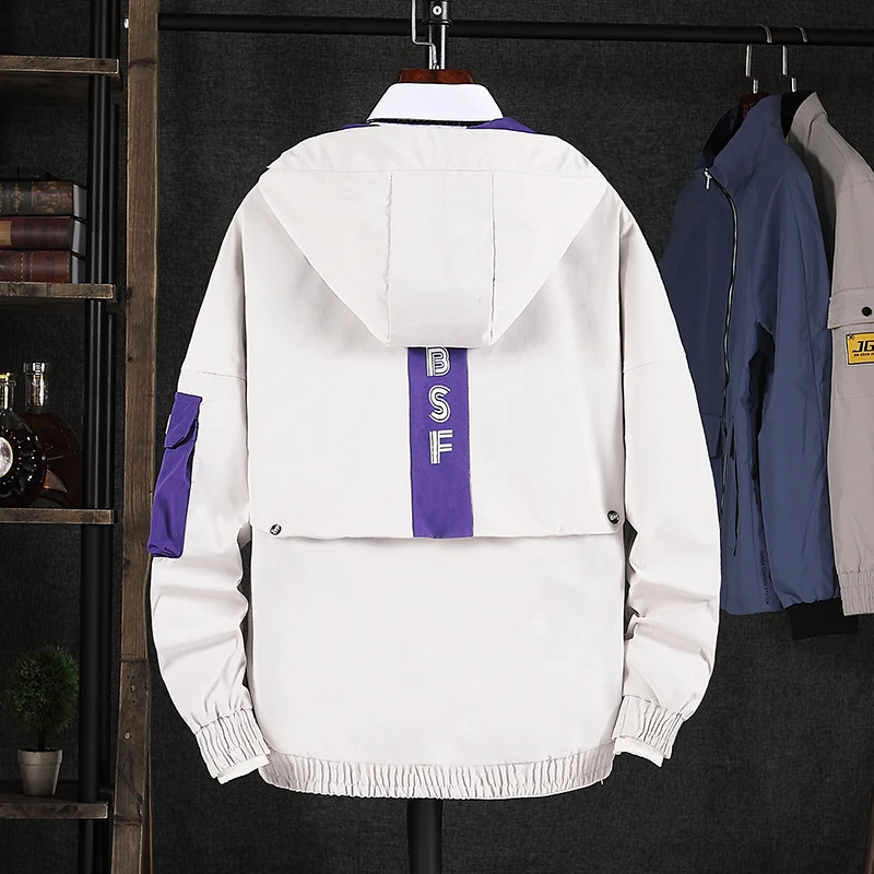 Американский модный мужской жакет свободный крой с капюшоном пальто большой карман карго пальто стиль сафари хип хоп повседневная куртка Hombre размер S-5XL