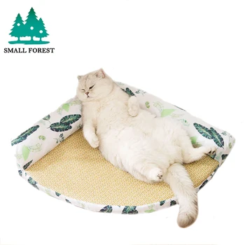 

Small Forest Removable and washable creative corner cat nest cat mat bed mat in summer