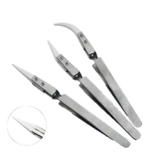 Антистатические керамические пинцеты термостойкие изолированные керамические острые наконечники сопротивление электронной сигареты провода DIY ручные инструменты