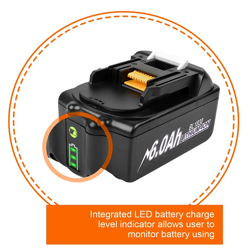 Recarregável de Íon de Lítio para Makita Furadeiras sem Fio ah Substituição 18v Bateria Bl1850 Bl1830 Bl1860 Lxt400 L50 3.0 - 4.0 6.0 9.0 - Image 4