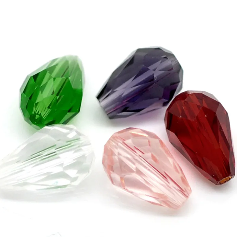 DoreenBeads бусины из хрустального стекла россыпью в форме капли фотогранённые DIY