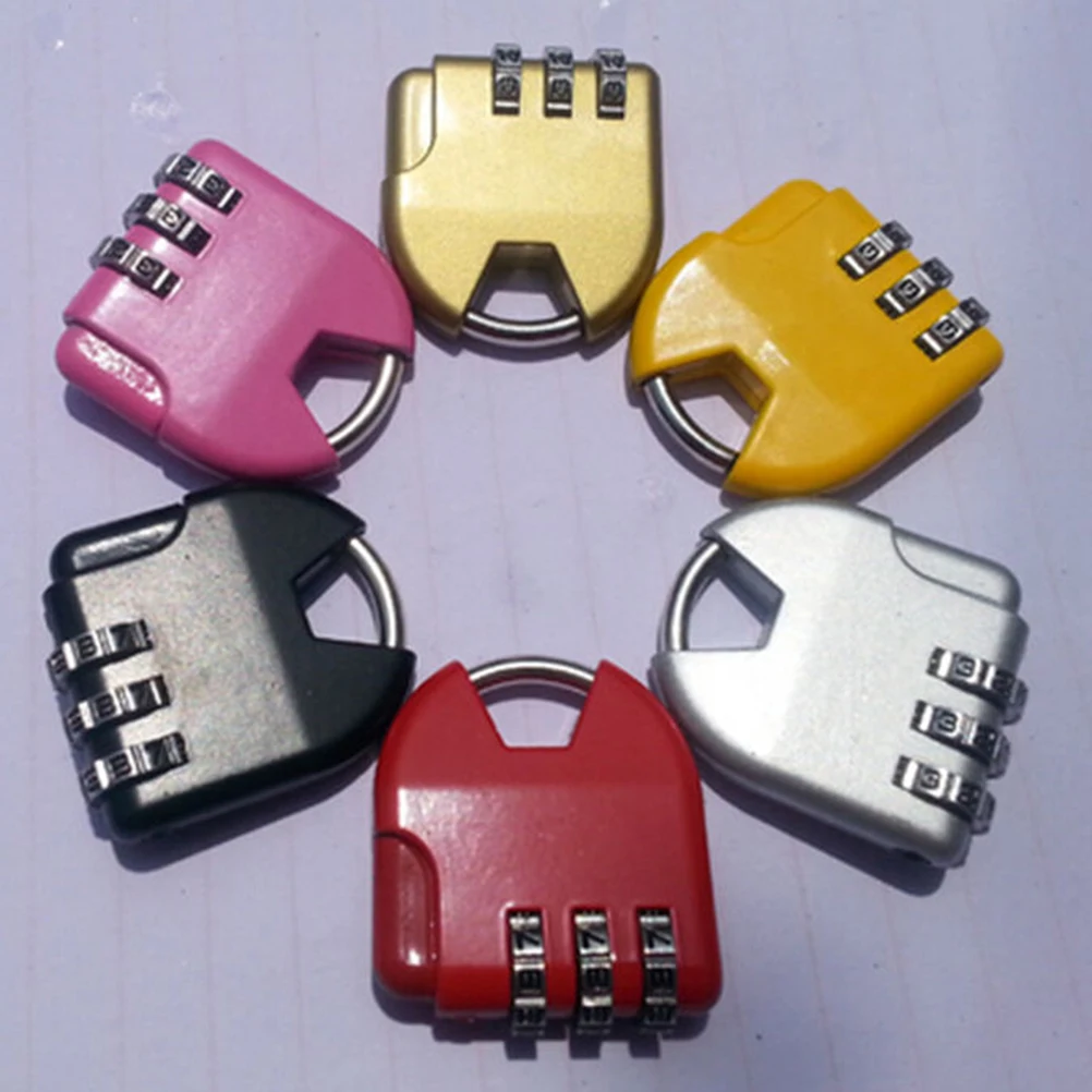 4x3.6x1.2cm random 1 шт. мини-номер кодовый замок для путешествий сумка комбинация для дверей навесной Замок Сбрасываемый - Цвет: 4x3.6x1.2cm random