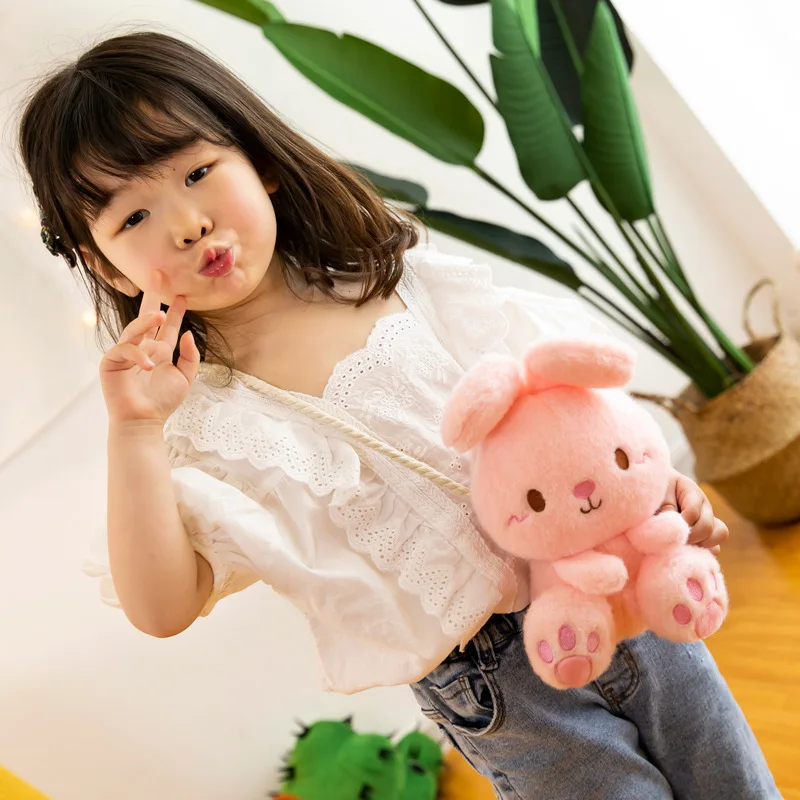 

Cartoon Baby Plush Backpack Funny Toy for Children Kids Small Bag Girl Cute Animal Prints Travel Bags Toys Gifts