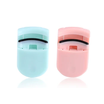 

2Pcs Mini Portable Eyelash Curler, Natural Lashes Curling, Makeup Eyelashes Tools Silicone Eyelash Curler