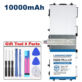 

LOSONCOER 10000mAh T4500K T4500C T4500E High Quality Battery For Samsung Galaxy Tab 3 10.1 GT-P5210 P5200 P5220 P5213 Free tools