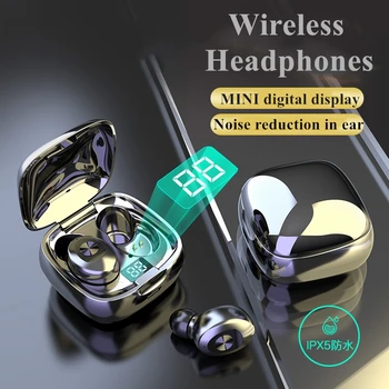 

Bluetooth 5.0 TWS Mini Earphone Wireless In Ear Headphone IPX5 Headset Stereo SoundWaterproof Power Display Phone for Iphone
