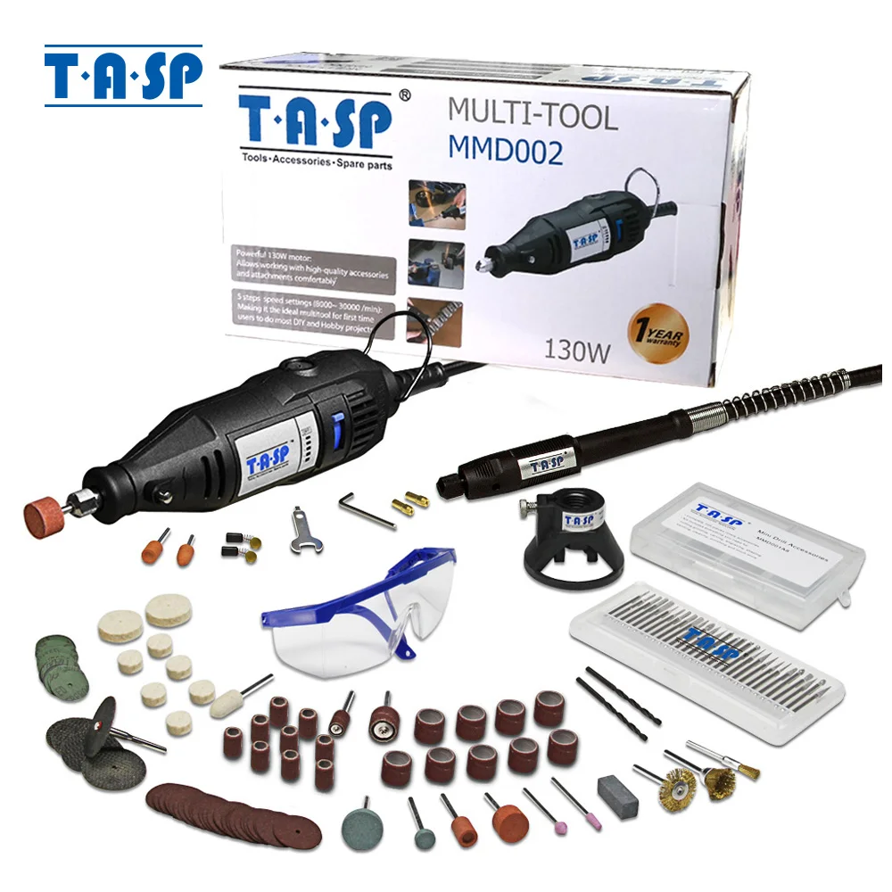 TASP 220V 130W Electric Mini Drill Set Rotary Tool