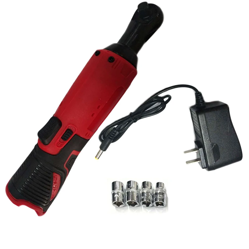 

Ratchet Wrench+Charger +Socket 3/8 Inch Cordless Electric Ratchet Kit US Plug